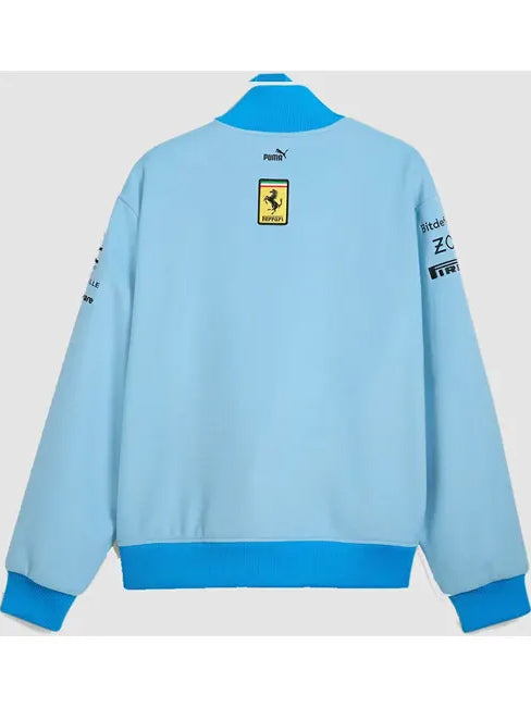 Ferrari Blue Miami Grand Prix Formula One Jacket