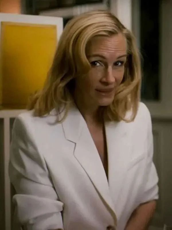 After The Hunt Julia Roberts White Blazer