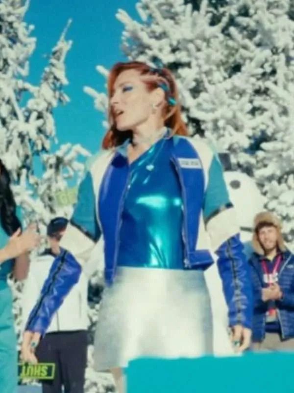 Happy Gilmore 2 Becky Lynch Blue Leather Jacket