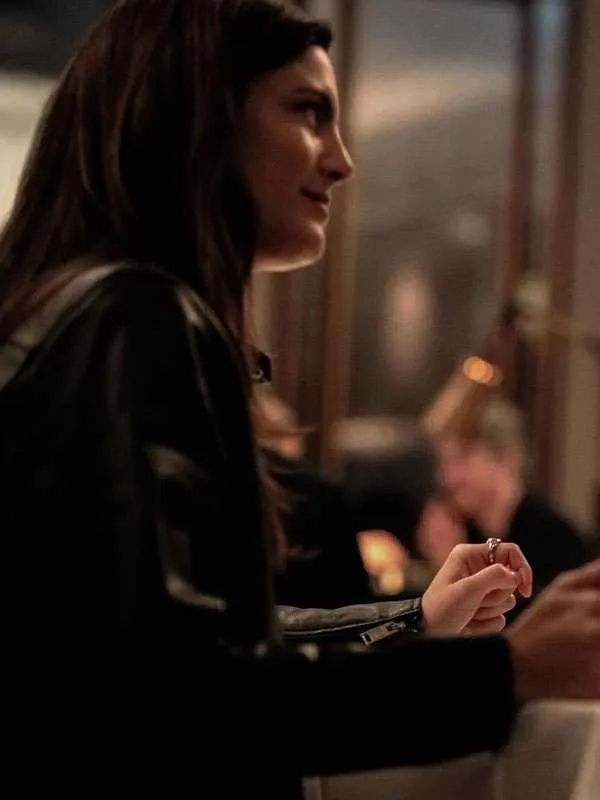 Monica Barbaro Crime 101 Black Leather Jacket