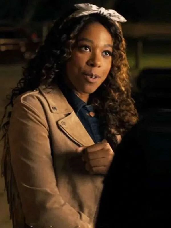 Providence Falls Felicia Simone Brown Fringe Suede Leather Jacket