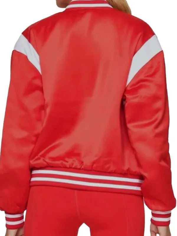 The Real Housewives of Orange County Emily Simpson Red Bomber Jacket