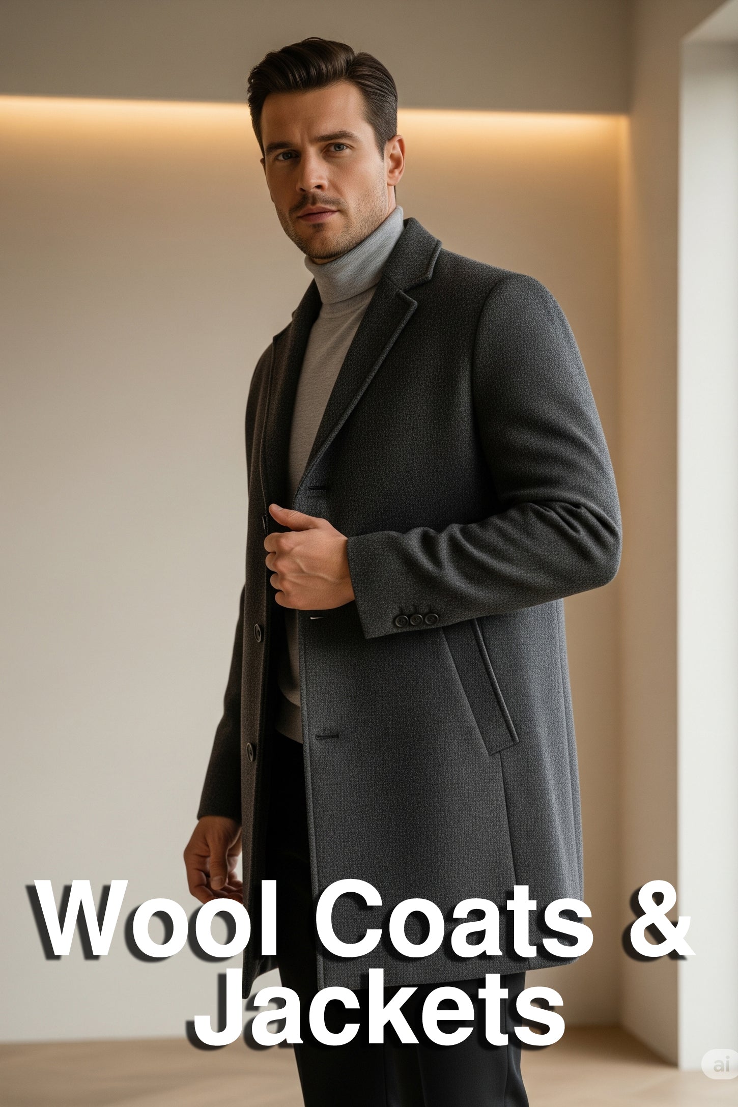 Men's Wool Coats and Jackets