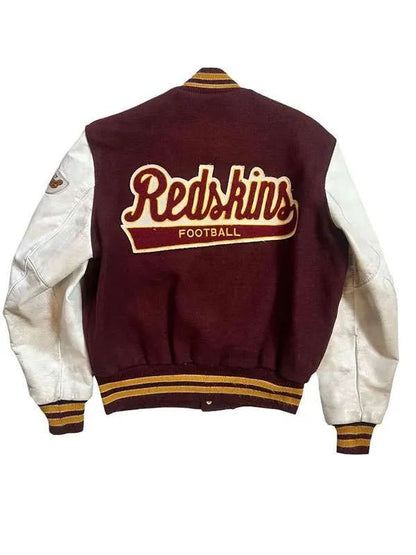 80’s Redskins Washington Commanders Maroon Varsity Jacket