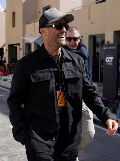 Abu Dhabi Grand Prix F1 Jason Statham Black Jacket