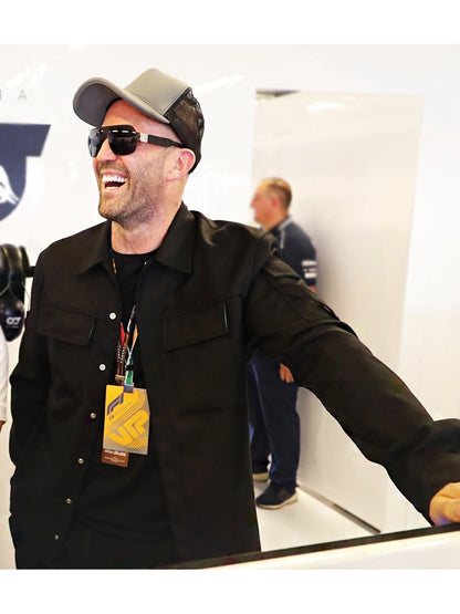 Abu Dhabi Grand Prix F1 Jason Statham Black Jacket