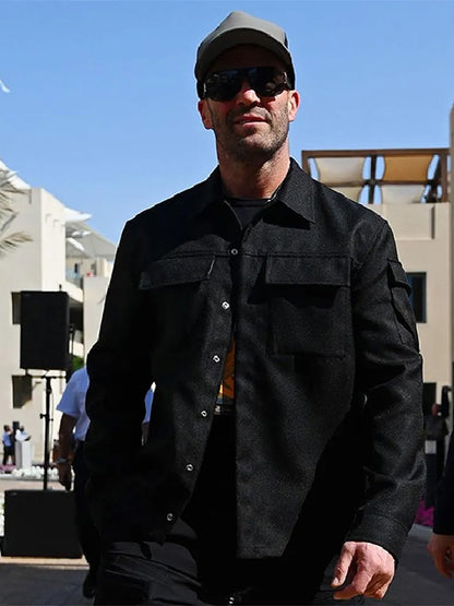 Abu Dhabi Grand Prix F1 Jason Statham Black Jacket
