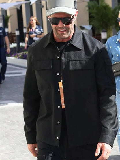 Abu Dhabi Grand Prix F1 Jason Statham Black Jacket