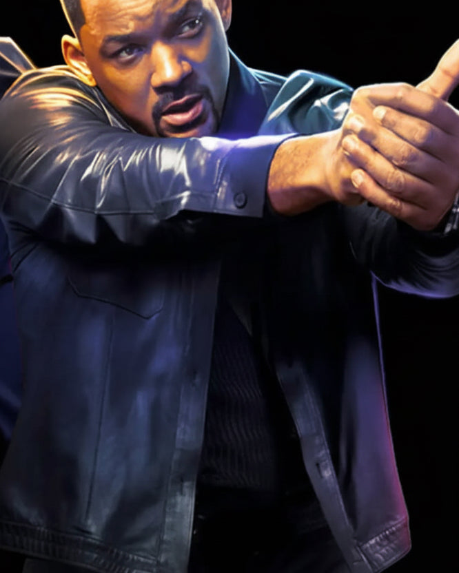 Bad Boys Ride or Die 4 Will Smith Brown Leather Jacket