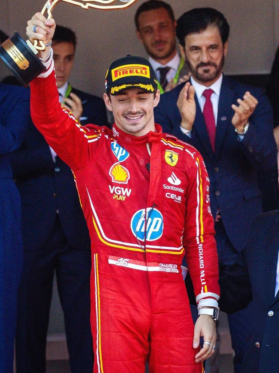 Charles Leclerc Ferrari Monaco GP Red Jacket