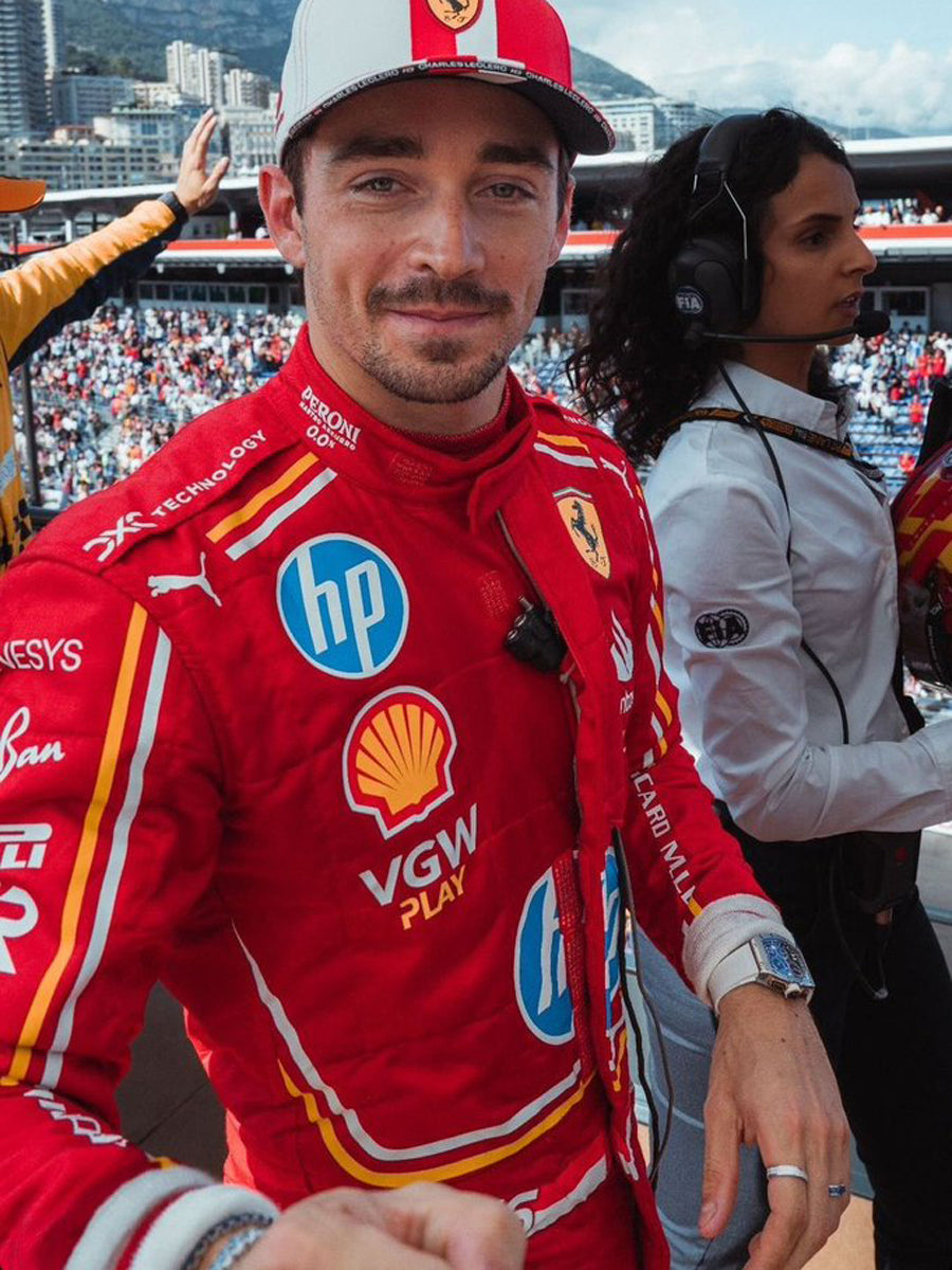 Charles Leclerc Ferrari Monaco GP Red Jacket