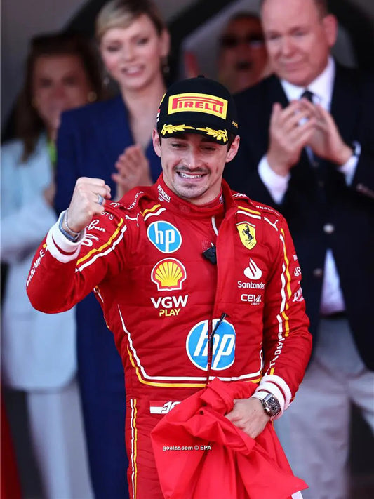 Charles Leclerc Ferrari Monaco GP Red Jacket