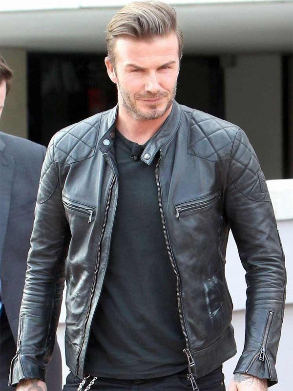 David Brown Leather Biker Jacket