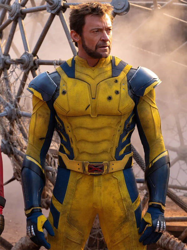 Deadpool & Wolverine Hugh Jackman Yellow Leather Jacket