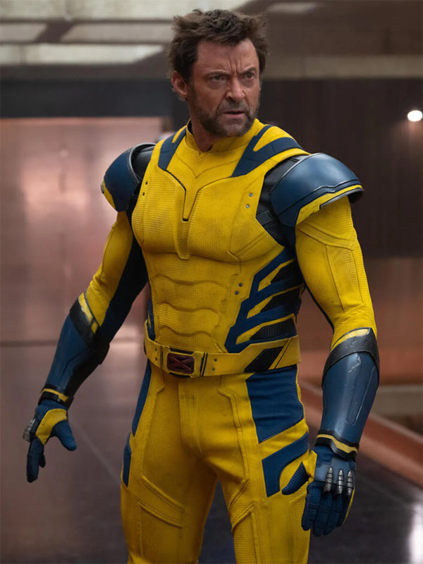Deadpool & Wolverine Hugh Jackman Yellow Leather Jacket