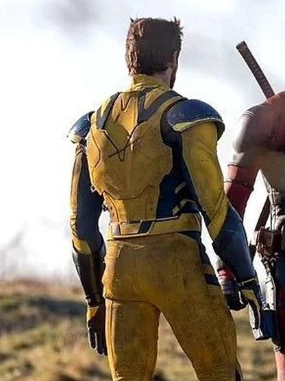Deadpool & Wolverine Hugh Jackman Yellow Leather Jacket