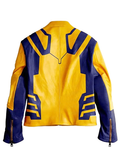 Deadpool & Wolverine Hugh Jackman Yellow Leather Jacket