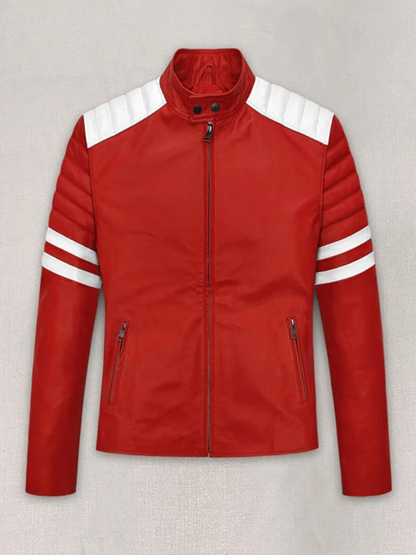 Fight Club Red Leather Jacket