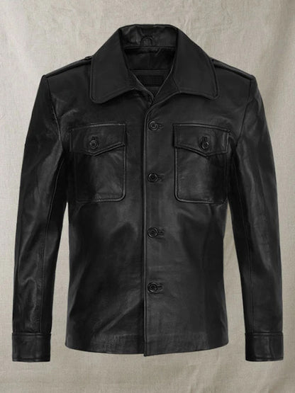 Friends S08 Brad Pitt Brown Leather Jacket