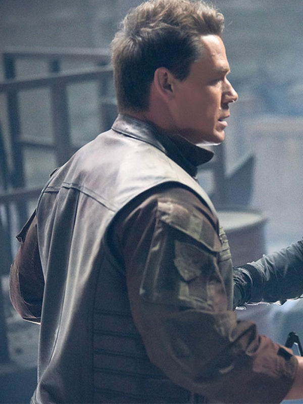 John Cena Hidden Strike Black Leather Vest