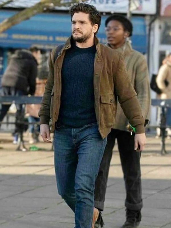 Kit Harington Eternals Dane Whitman Brown Jacket