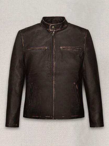 Mark Wahlberg Contraband Brown Leather Jacket