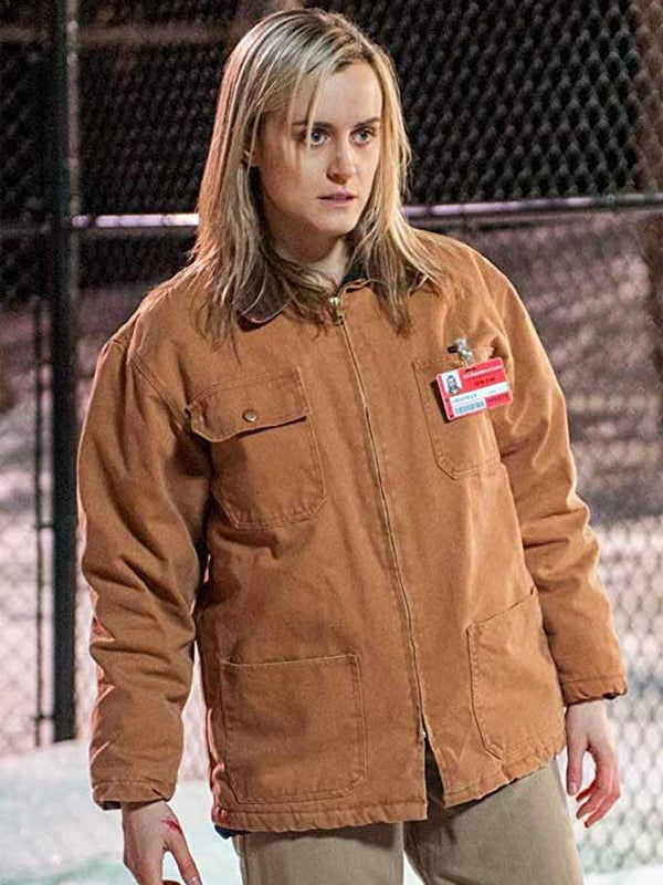 Orange Is New Black Taylor Schilling Brown Jacket