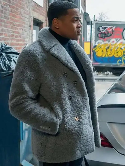 Power Book II Ghost S3 Tariq St. Patrick Shearling Coat