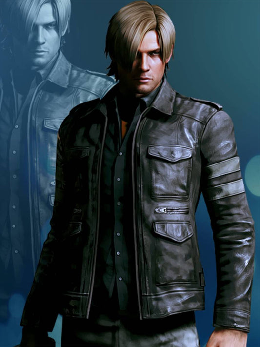 Resident Evil 6 Leon Scott Kennedy Leather Jacket