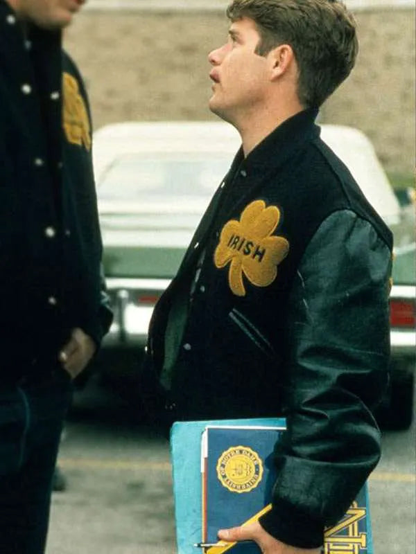 Sean Astin Rudy Notre Dame Irish Varsity Letterman Jacket