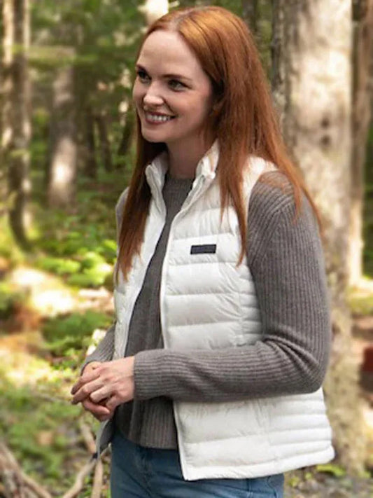 Sullivan’s Crossing S2 Morgan Kohan White Puffer Vest