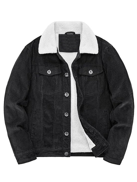 Vintage Sherpa Lined Corduroy Trucker Jacket