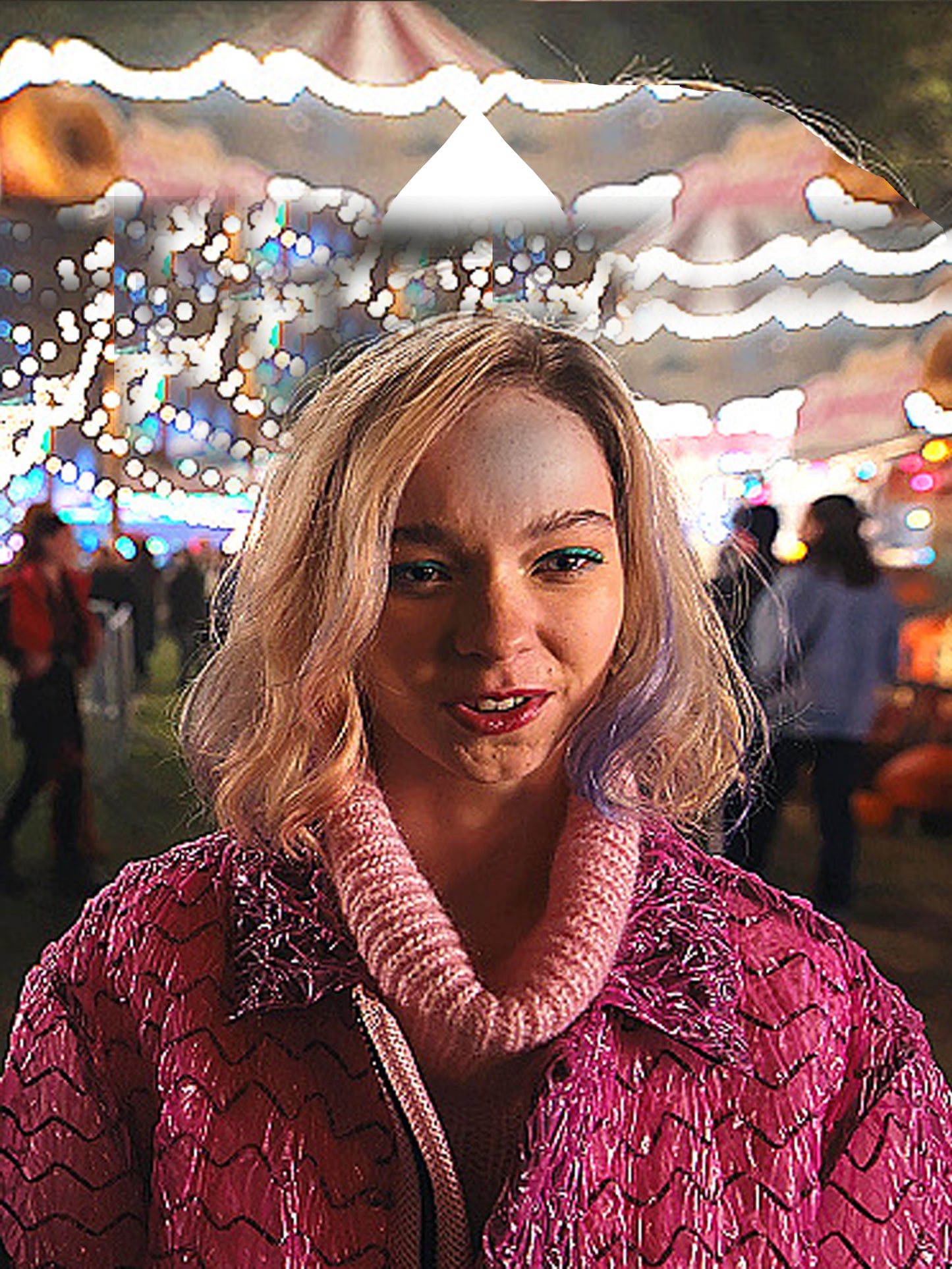 Wednesday Emma Myers Pink Jacket