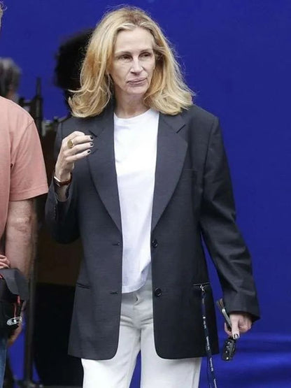 After The Hunt Julia Roberts Black Coat