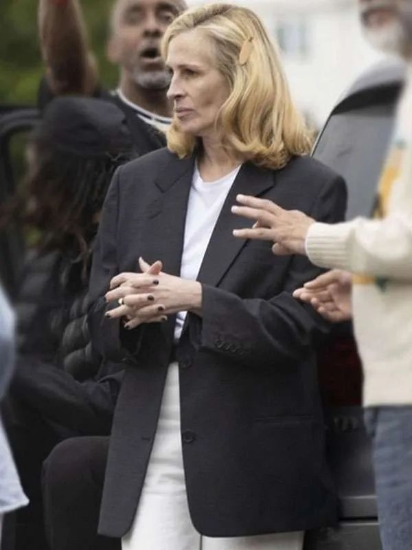 After The Hunt Julia Roberts Black Coat