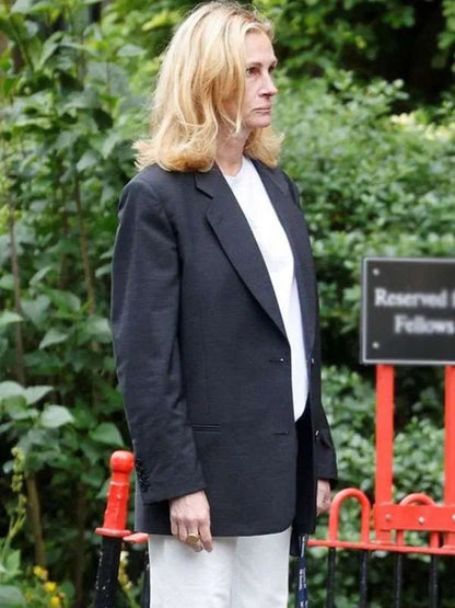 After The Hunt Julia Roberts Black Coat