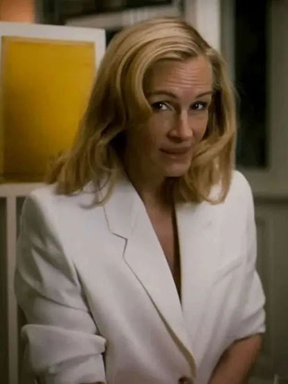 After The Hunt Julia Roberts White Blazer