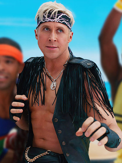 Barbie Ryan Gosling Leather Vest