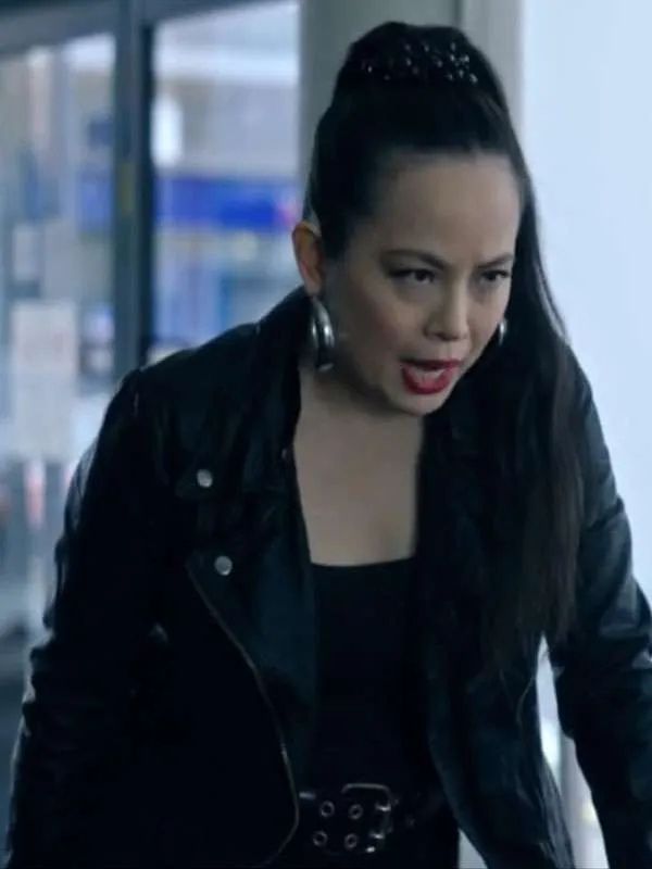 Bay of Fires S01 Bong Cha Black Biker Leather Jacket