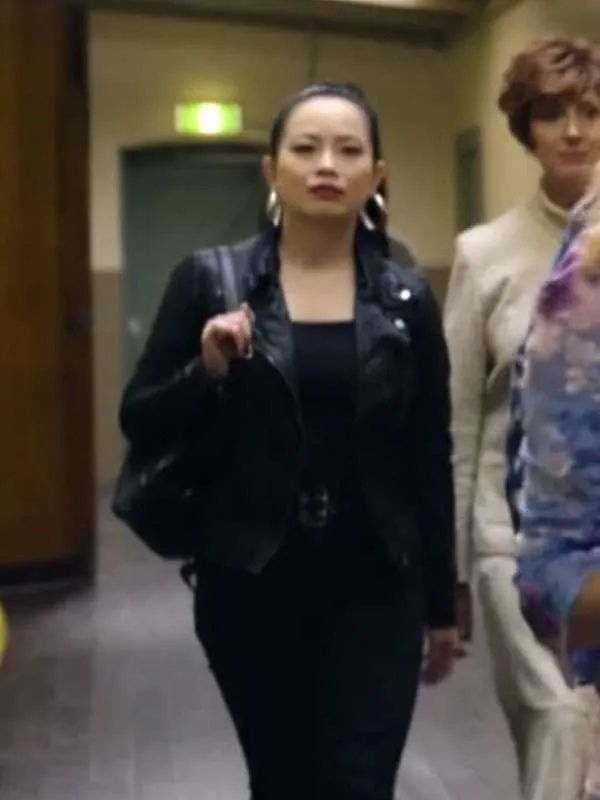 Bay of Fires S01 Bong Cha Black Biker Leather Jacket