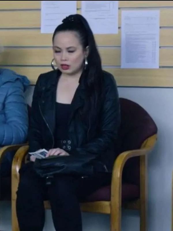 Bay of Fires S01 Bong Cha Black Biker Leather Jacket