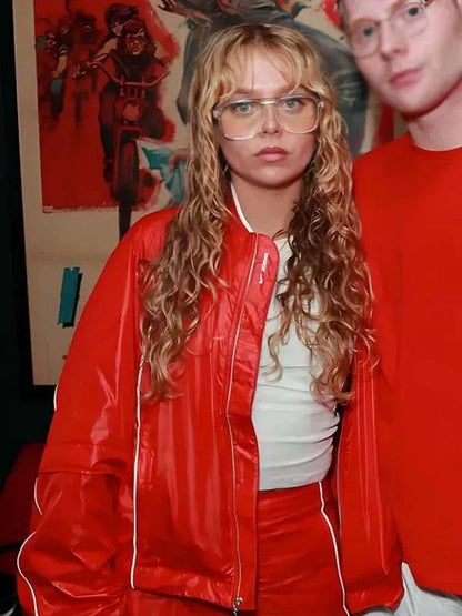 Betty Belle Parris Goebel Red Leather Jacket