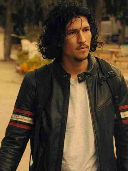 Black Mirror Danny Ramirez Black Leather Jacket