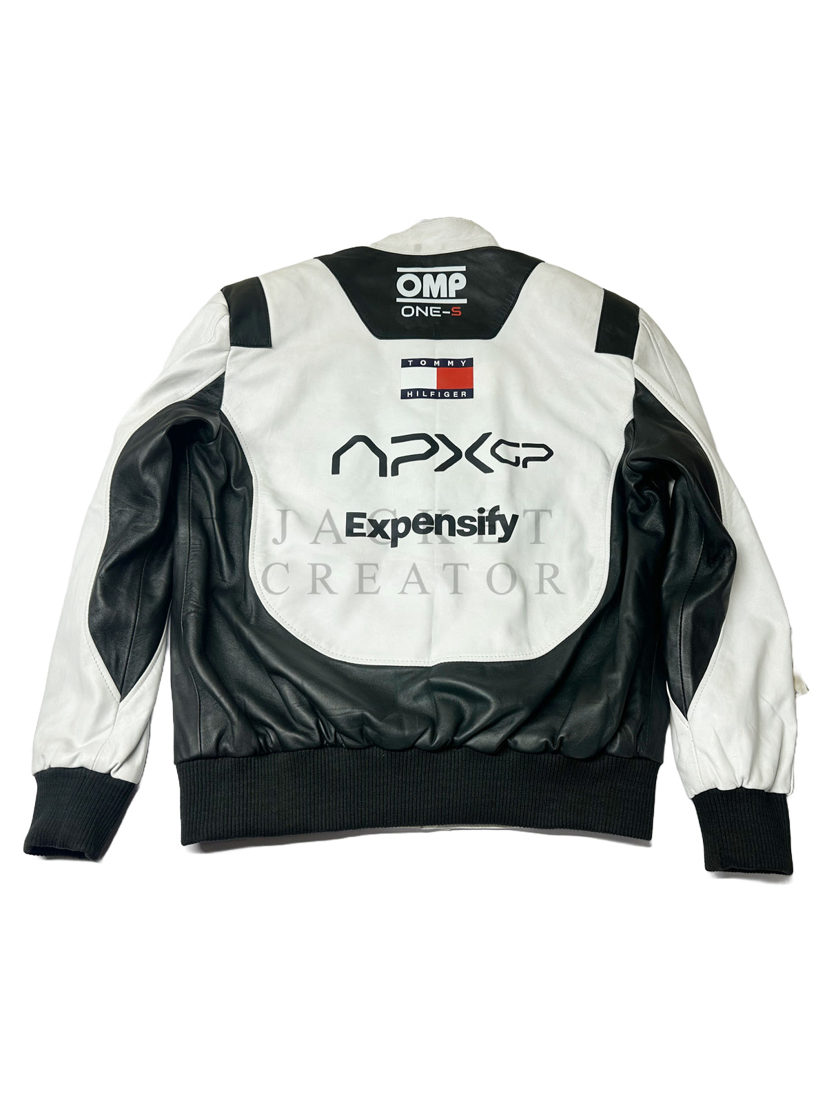 Brad Pitt F1 White and Black Racer Jacket
