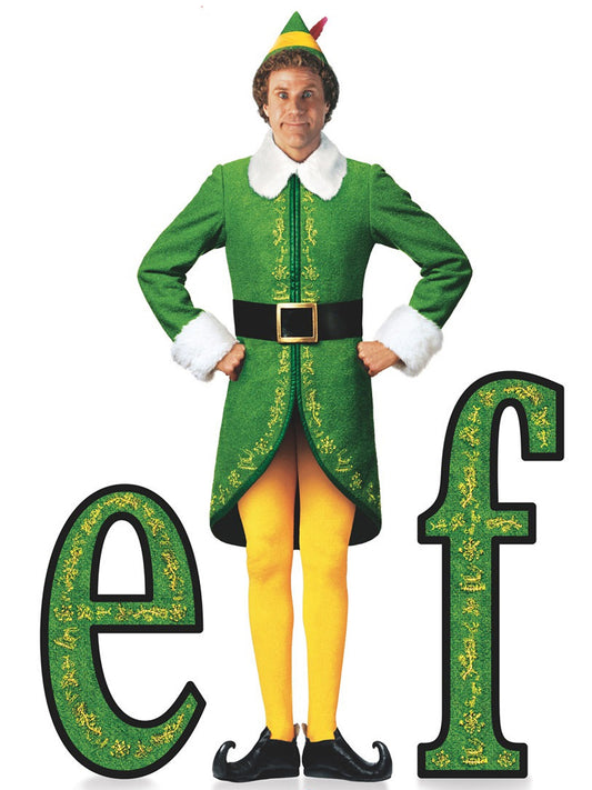 Buddy Elf Will Ferrell Costume Green Coat