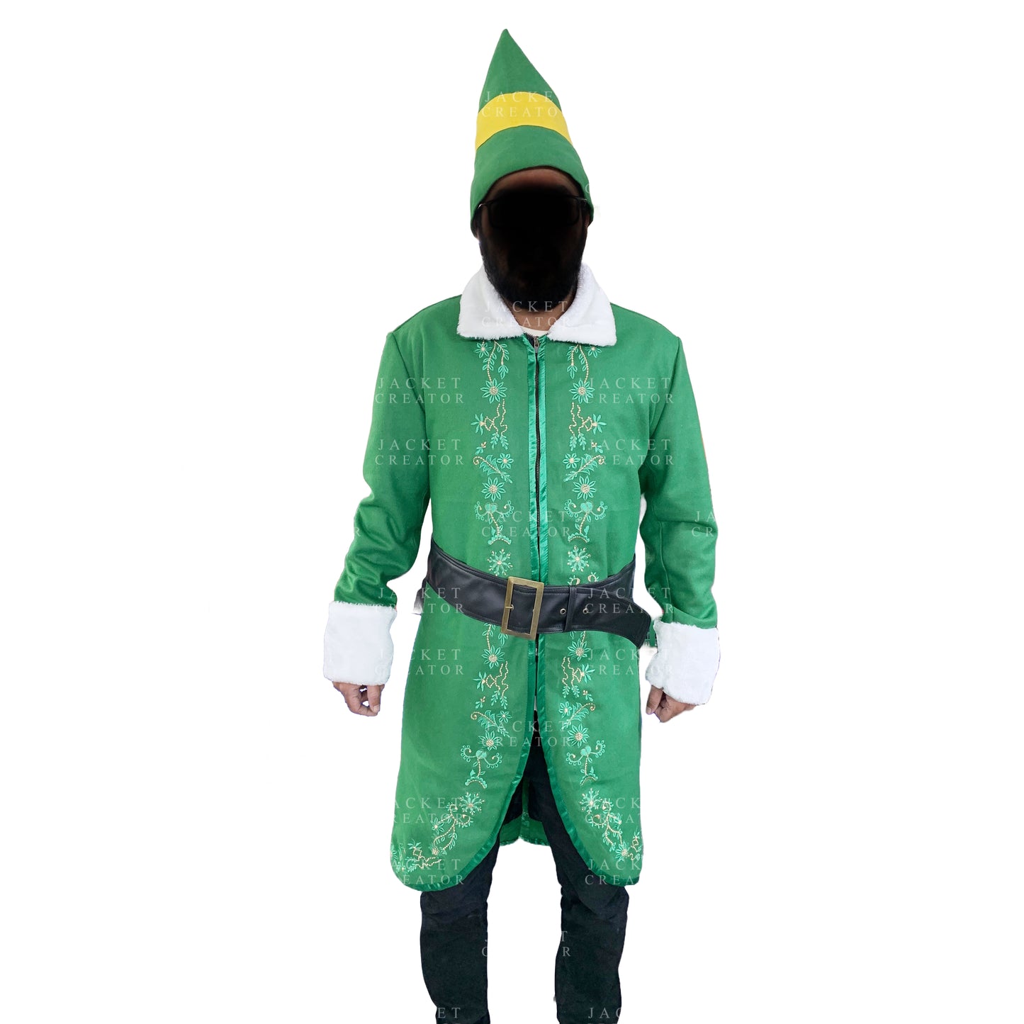 Buddy Elf Will Ferrell Costume Green Coat