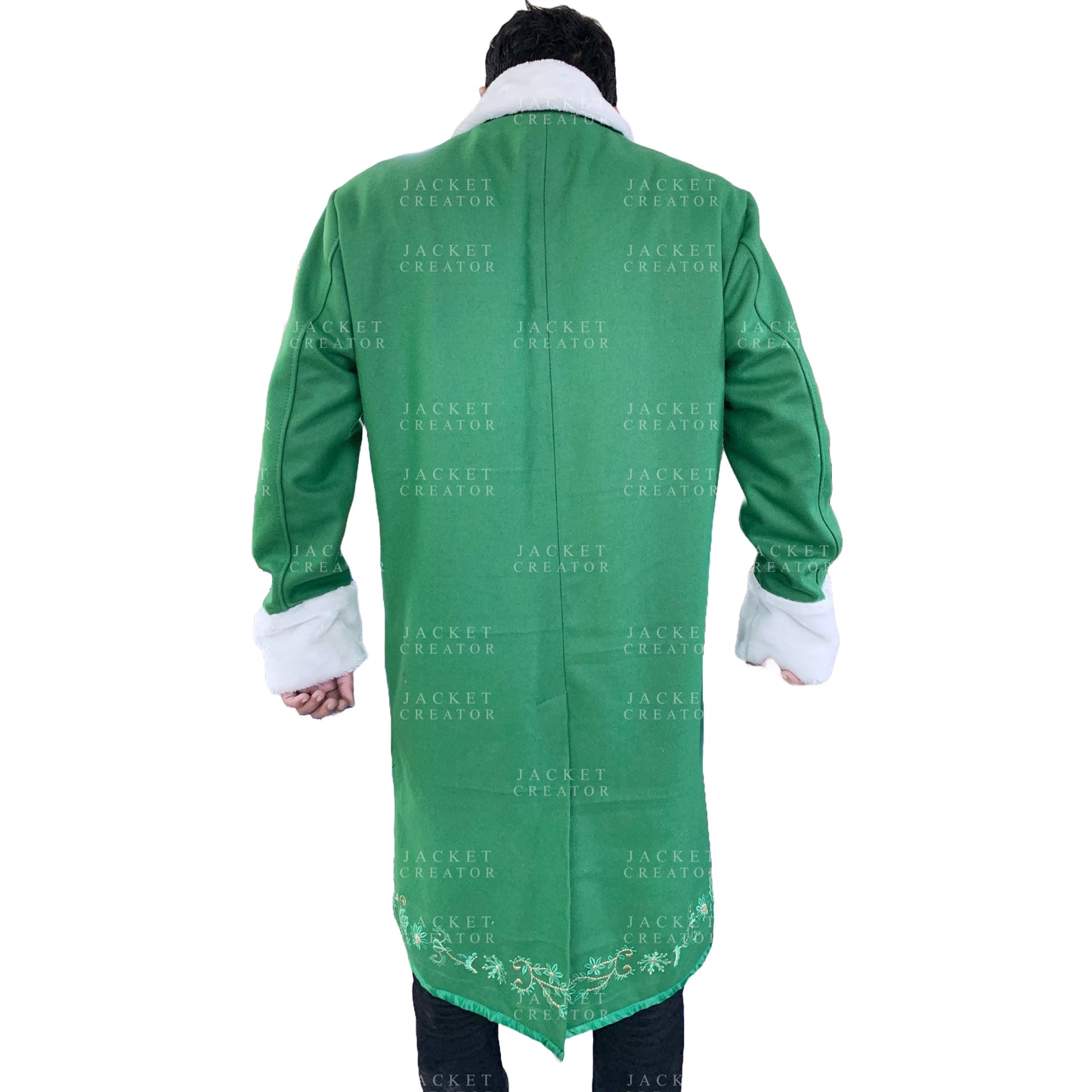 Buddy Elf Will Ferrell Costume Green Coat