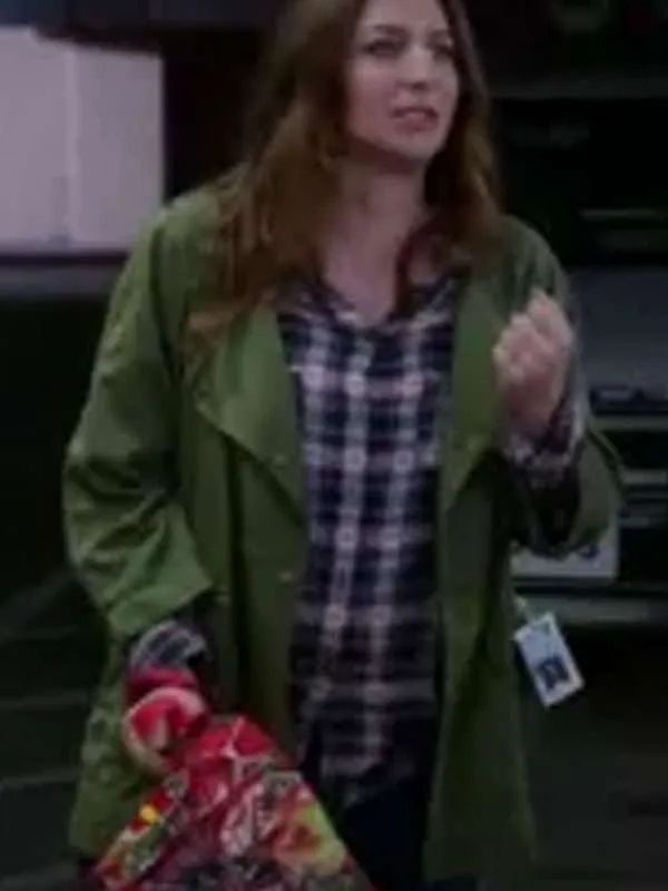 Chelsea Peretti Brooklyn-99 Cotton Green Jacket
