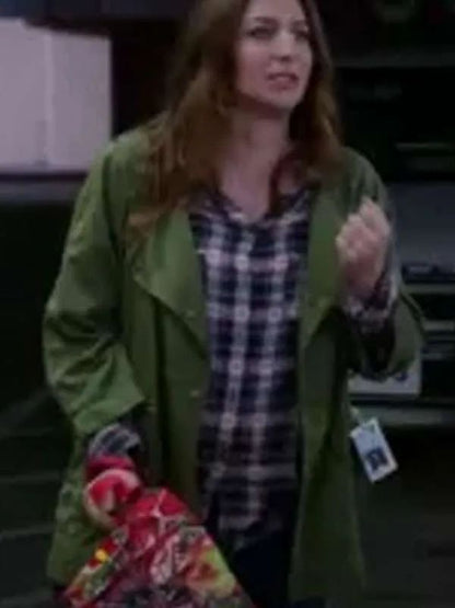 Chelsea Peretti Brooklyn-99 Cotton Green Jacket