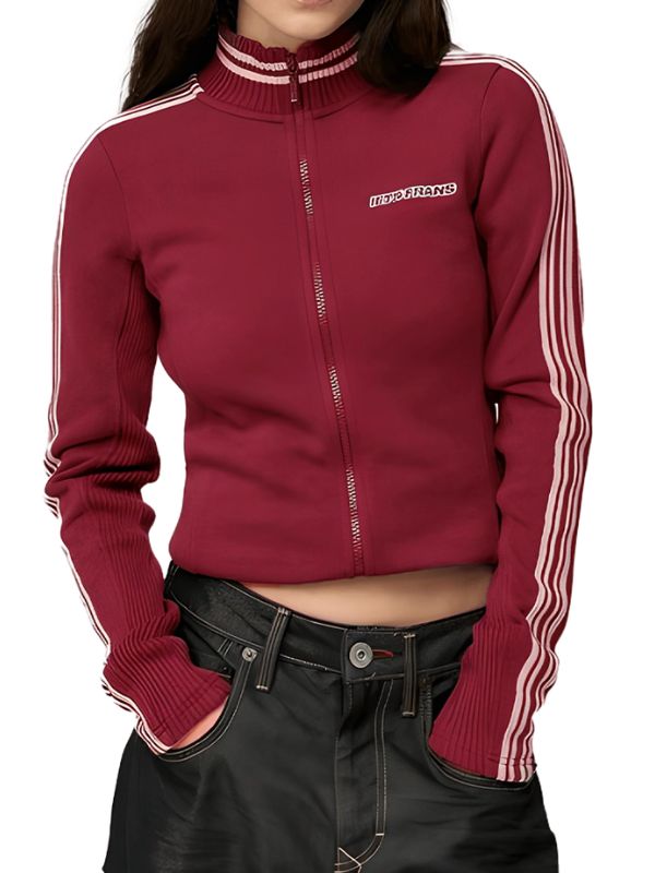 Daddy Issues S02 Aimee Lou Wood Red Track Jacket